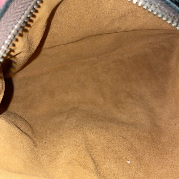 Patricia Nash embossed black leather bag cut outs reveal silver underneath. B5 - Picture 12 of 13